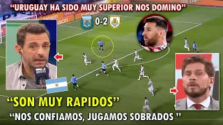 DESTROZADOS! PERIODISTAS ARGENTINOS REACCIONARON ASI | ARGENTINA VS URUGUAY 0-2 HOY