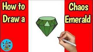 How to Draw the Chaos Emerald | Sonic the Hedgehog