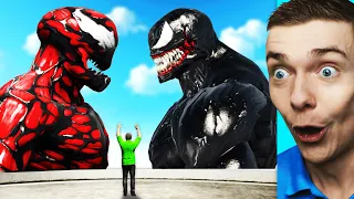 GIANT CARNAGE vs GIANT VENOM In GTA 5 (Battle)