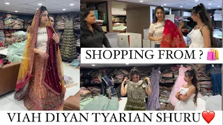 VIAH DIYAN TYARIYAN SHURU❤️SHOPPING FROM ?? PUNJAB TO SURAT🛫