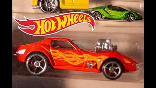 (Hot Wheels Die-Cast Car Review #18): 2021 EXCLUSIVE 9 PACK W/ 1968 CORVETTE, 16 LAMBORGHINI & MORE!