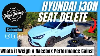 I30N Performance Rear Seat Delete | Performance Gains Race box never lies