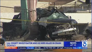 L.A. County investigator and wife killed in violent crash in Downey