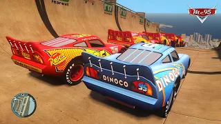 Crazy Rayo Lightning McQueen Dinoco Car Crashes Ep.64 - GTA 4