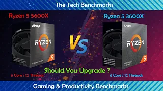 Ryzen 5 5600X vs Ryzen 5 3600X|How much performance difference?|Should you upgrade?