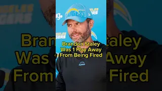 Brandon Staley Was ONE Play Away From Being Fired #shorts #shortsfeed #nfl #football #viral