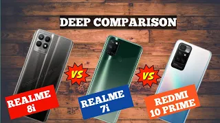 Realme 8i vs Realme 7i vs Redmi 10 prime⚡ Realme 8i vs Redmi 10 prime💥 @ Gyan Therapy