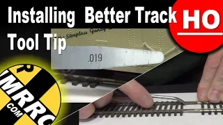 🚂 Perfect rail gaps with HO scale flex track on your model railroad layout for better operation