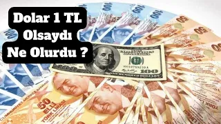 Dolar Aniden 1 TL Olsaydı Ne Olurdu?