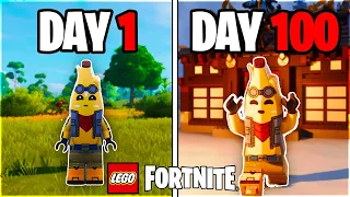 I Spent 100 Days in LEGO FORTNITE! Here's What Happened..