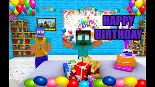 Monster School : HAPPY BIRTHDAY HEROBRINE- Minecraft Animation