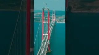 World's longest suspension Bridge.1915 Çanakkale Bridge TURKEY #nature #amazing