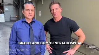 Maurice Benard and Steve Burton promoting General Hospital's Graceland event