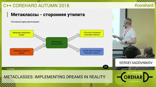 C++ CoreHard Autumn 2018. Метаклассы: воплощаем мечты в реальность - Сергей Садовников