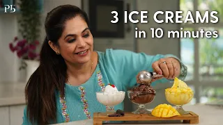 3 Ice Creams in 10 minutes I 5 Ingredients I Mango Ice Cream I Vanilla Ice Cream I Pankaj Bhadouria