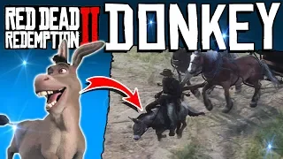 Red Dead Redemption 2: How To Tame & Keep A DONKEY! (SUPER FAST & EASY)