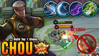 Chou Critical Damage (ONE SHOT DELETE) - Build Top 1 Global Chou ~ MLBB