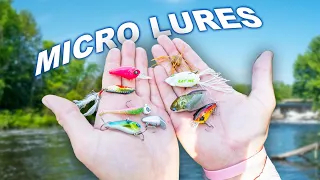 Fishing ONLY MICRO Lures Until I Catch a Big Fish