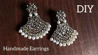 Earrings Making At Home ❤️ #tutorial #diyearrings #youtube #handmadejewelry