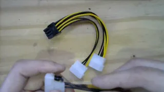 Mineria - Reforzando cable adaptador de 2 molex a GPU PCIe 8 pines