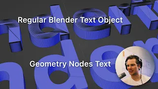 Blender Tutorial - Better 3D Text with Geometry Nodes