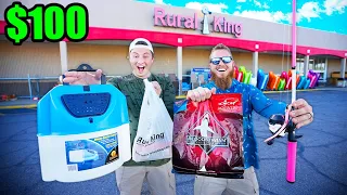 $100 FARM STORE Fishing CHALLENGE (BIG FISH!)