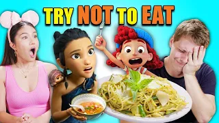 Try Not To Eat Challenge - Disney (Raya, Luca, Moana, Zootopia) | People Vs. Food