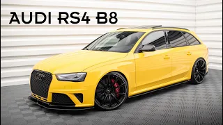 Audi RS4 B8 | Maxton Design Splitter Set | Presentation #165