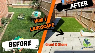 how to prep and lay artificial grass with sandstone grey slabs 40mm artificial grass how i landscape