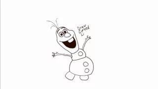How to Draw Olaf the Snowman from Frozen