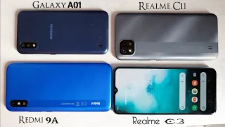 A01 VS Realme C3, Redmi 9A e Realme C11