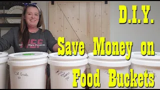 DIY Long Term Food Storage in Buckets for Cheap ~ Emergency Survival Preparedness