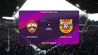 PES 2020 | CSKA Moscow vs Arsenal Tula - Russia Premier League | 02 December 2019 | Full Gameplay HD