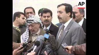 GAZA: YASSER ARAFAT CRITICISES US UN RESOLUTION