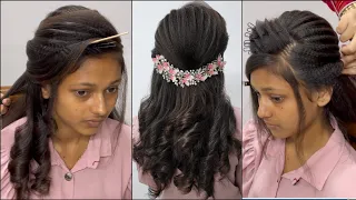 LATEST HAIRSTYLE TUTORIAL || HAIR PREPARATION || CRIMPING || BLOW DRY || IRON CURLS || ADVANCE STYLE