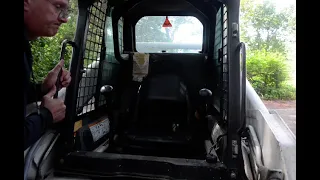 HOW TO LIFT A SKID LOADER CAB WITHOUT A 5 MINUTE INTRO. BOBCAT S185, YEAR 2003