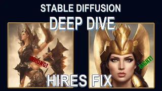 StableDiffusion Deep Dive - HiRes Fix - How to avoid twinning and losing composition