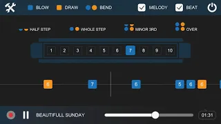 Beautiful Sunday - Harmonica Tab Tutorial Diatonic 10 Holes