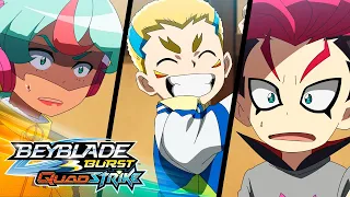 Four Beys, one winner | BEYBLADE BURST QUADSTRIKE EP3 | Official Clip