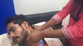 ASMR Indian Barber Relaxing Head Massage With Neck Cracking By (Gulzar)