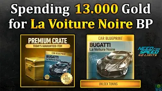 NFS No Limits | Spending 13K Gold for Bugatti La Voiture Noire BP + Tuning