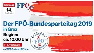 Komplettaufzeichnung: Der FPÖ-Bundesparteitag 2019 in Graz (Die Wahl von Norbert Hofer)