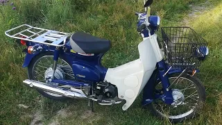 Honda Super Cub почтовик инжектор AA01 С50 обзор и проверка работы / Шмелтер