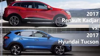 2017 Renault Kadjar vs 2017 Hyundai Tucson (technical comparison)