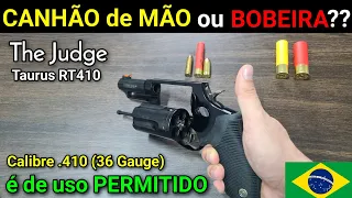 CANHÃO de MÃO ou BOBEIRA? Revólver PERMITIDO The Judge é bom? Taurus RT410 em 36 GA (.410)