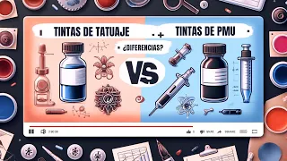 🤔 Tintas de Tatuaje vs. Pigmentos PMU: ¿Hay Diferencia?