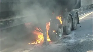 Сгорел прицеп день не задался (