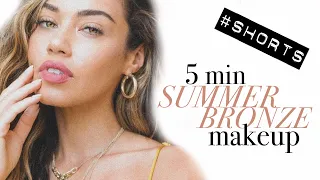 Quick & Easy Summer Bronze Makeup #Shorts