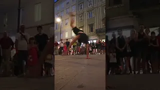 How to Fly - Break Dance Powermoves during a Street Show