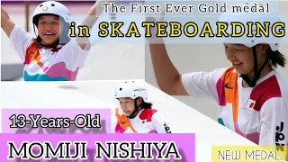 13 Years Old NISHIYA Momiji Won Women's Street Skateboarding At TOKYO OLYMPIC 2021|Olympic Updates